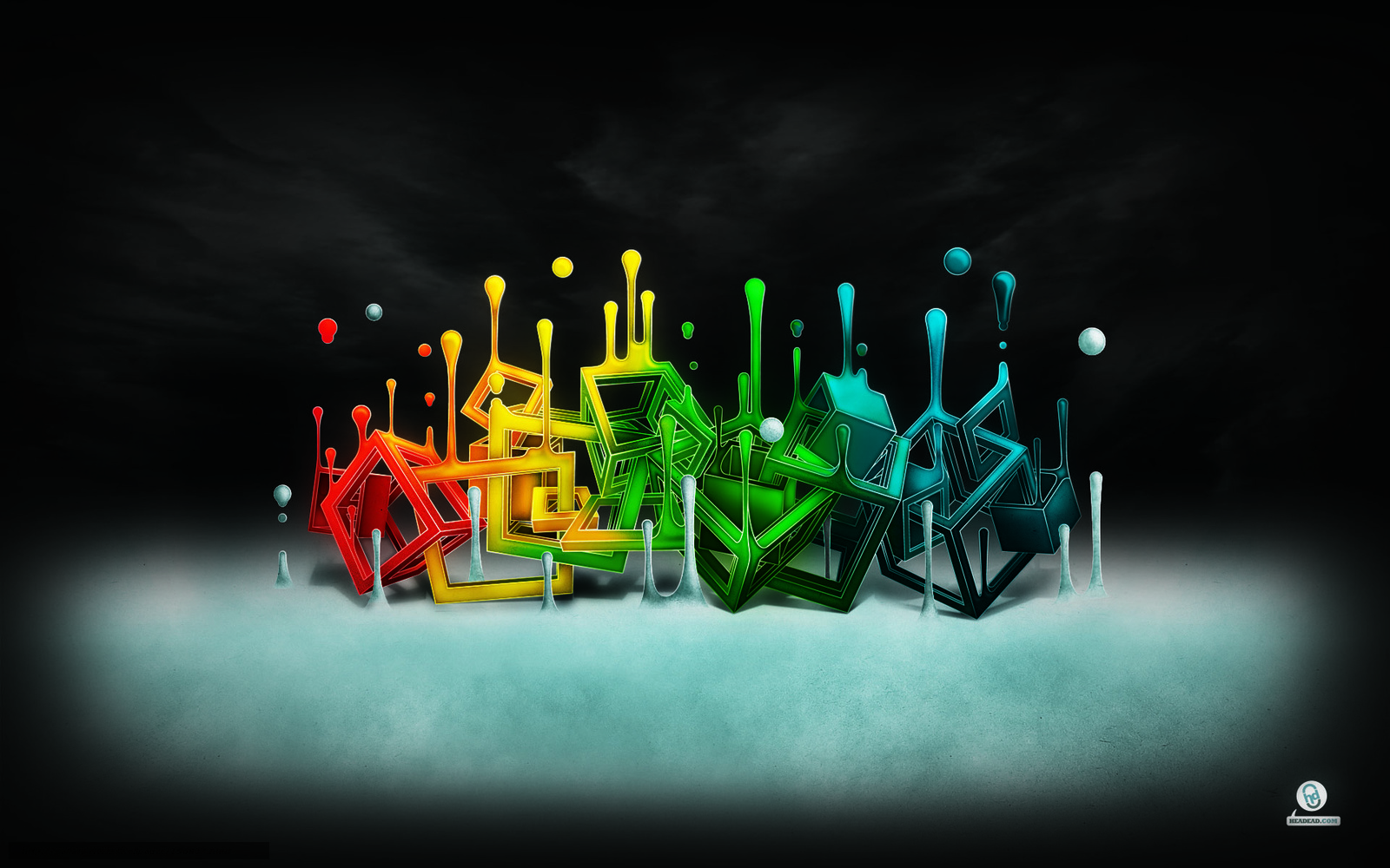 Colorful 3D abstract art