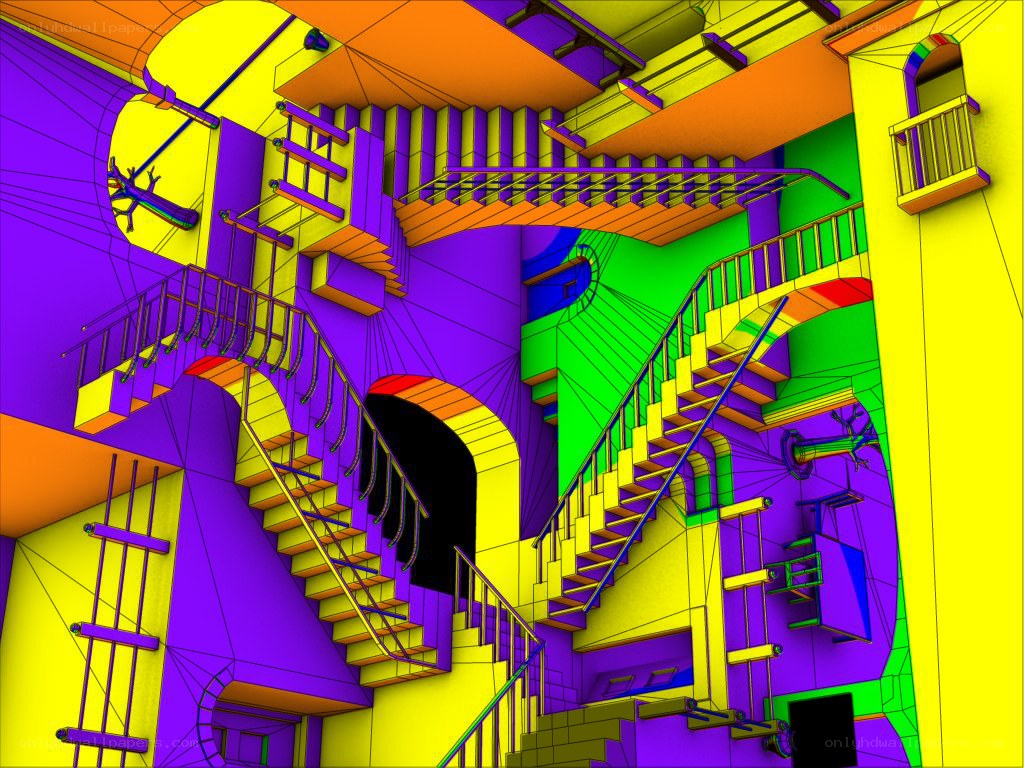 colorful 3D architectural model