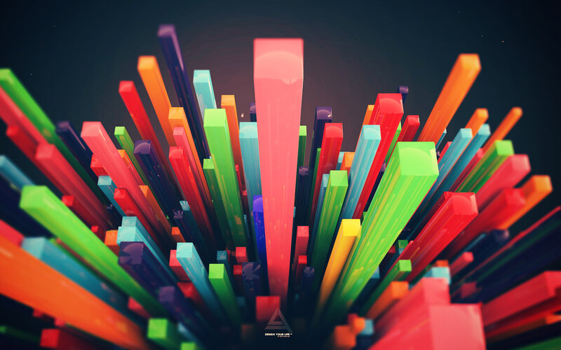 Colorful 3d Bars