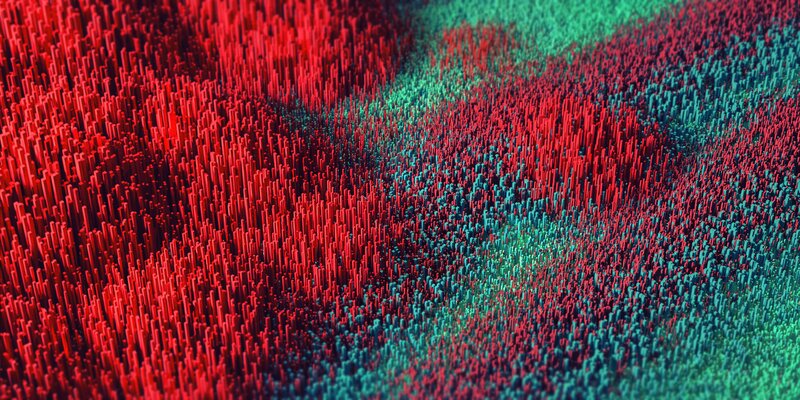 Colorful 3d Pillars