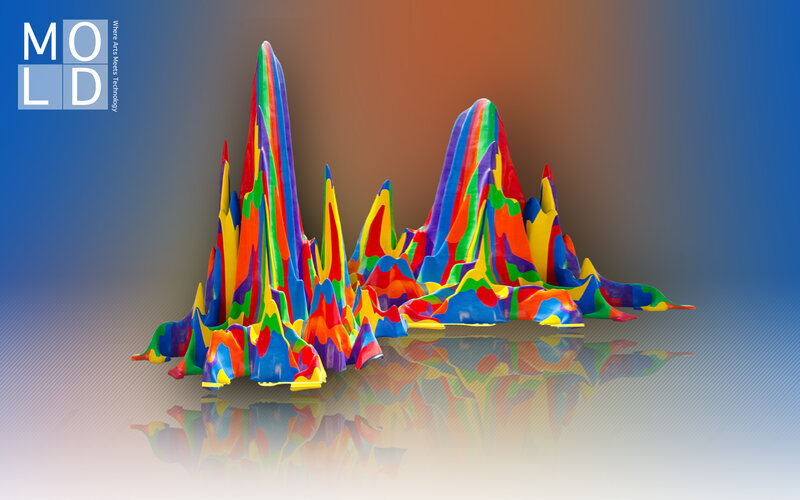 Colorful 3d Sculpture