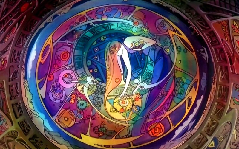 colorful abstract animation scene
