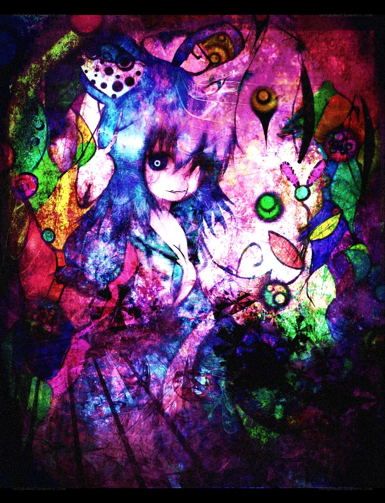 colorful abstract anime art