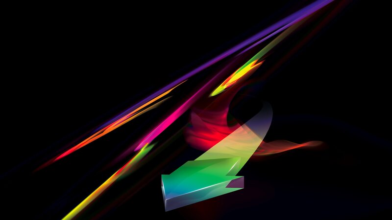 colorful abstract arrow design