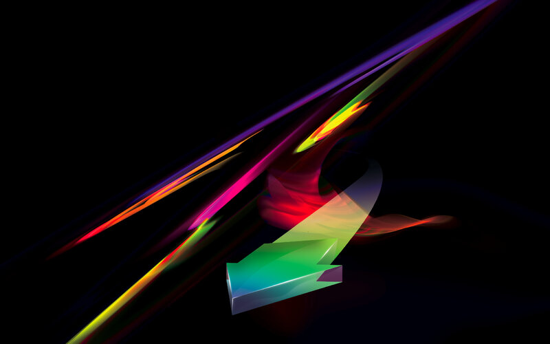 Colorful abstract arrow motion
