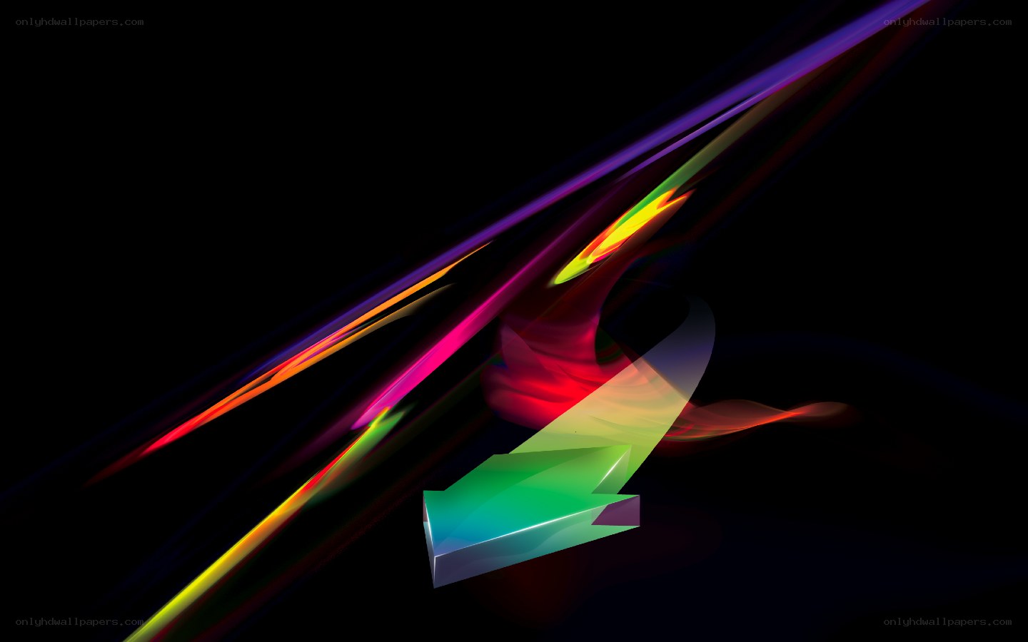 Colorful abstract arrow motion