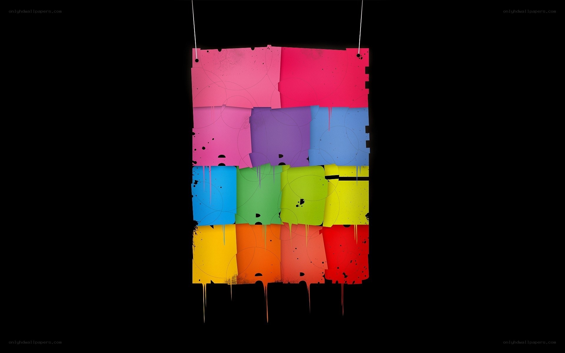 colorful abstract art collage