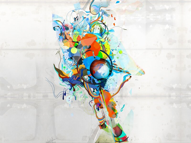 colorful abstract art composition