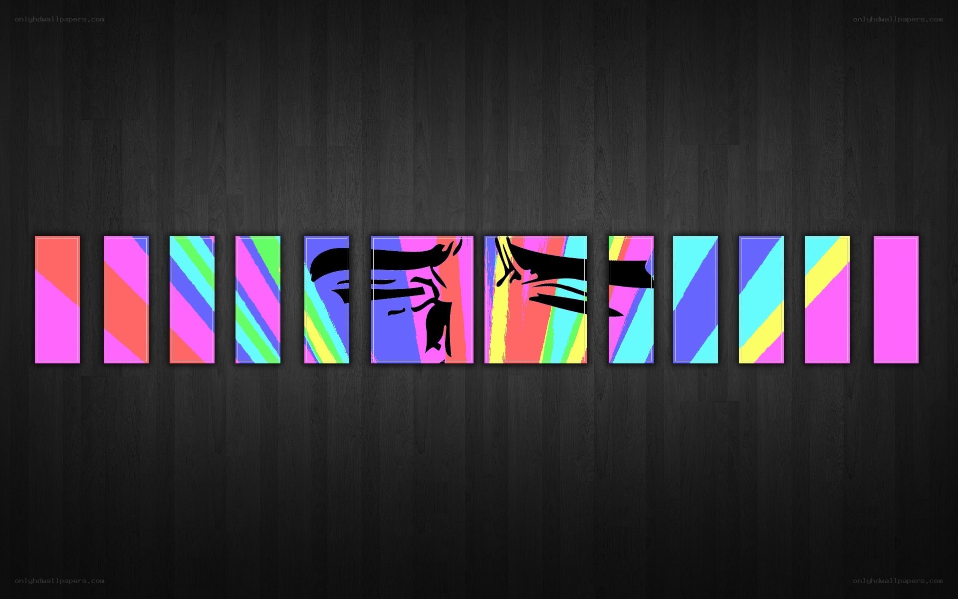 colorful abstract art panels