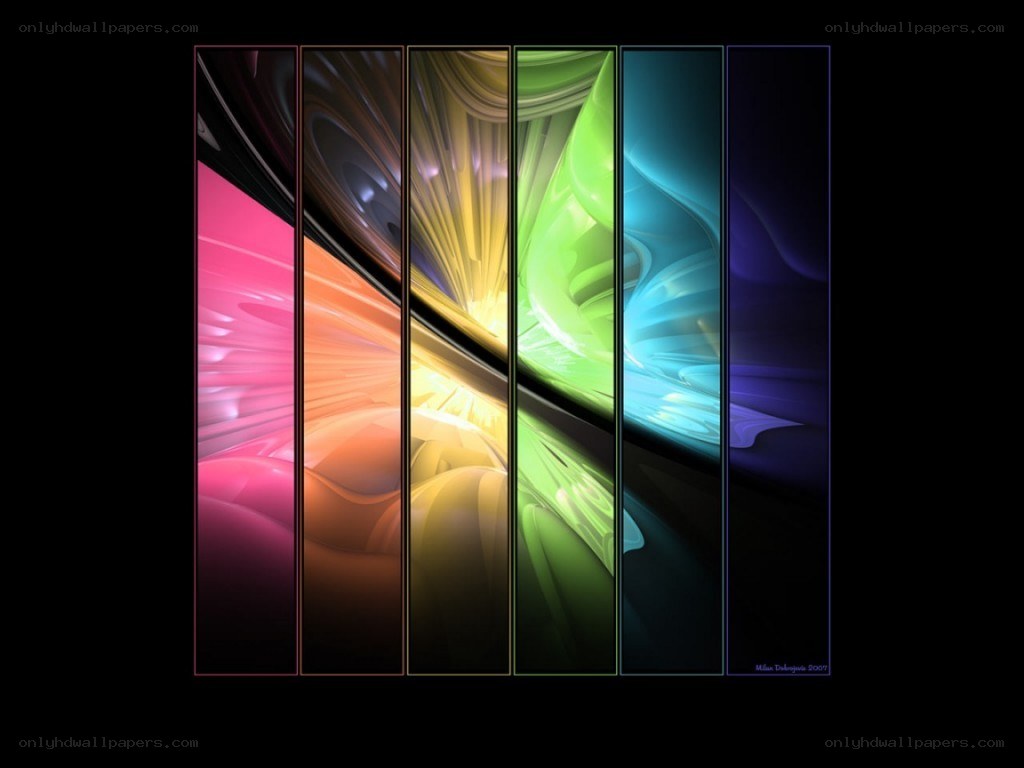 Colorful abstract art panels