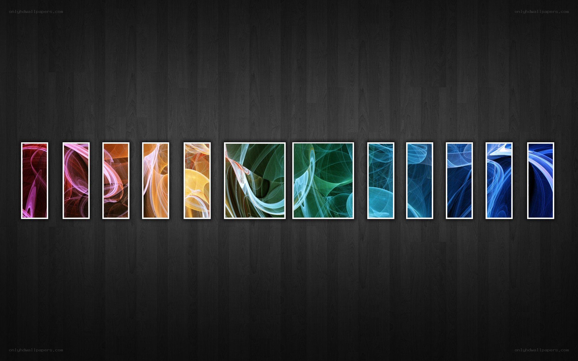 Colorful abstract art panels