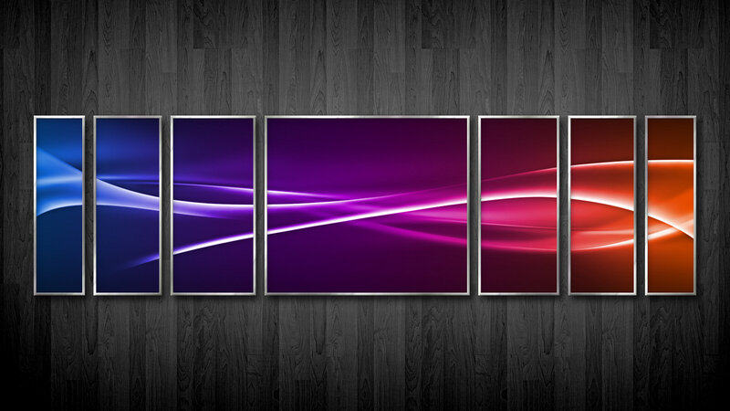 colorful abstract art panels