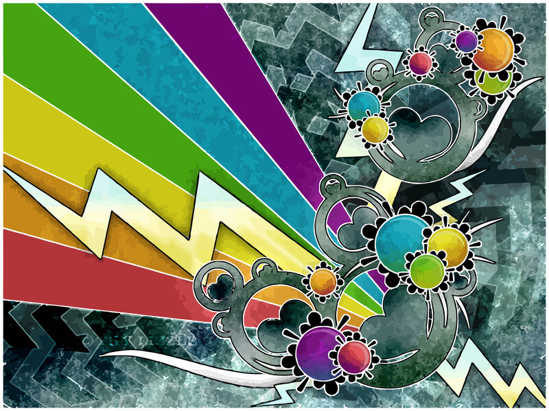 colorful abstract art with swirls