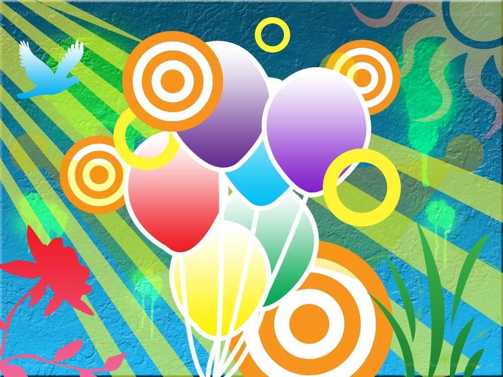 colorful abstract balloon art