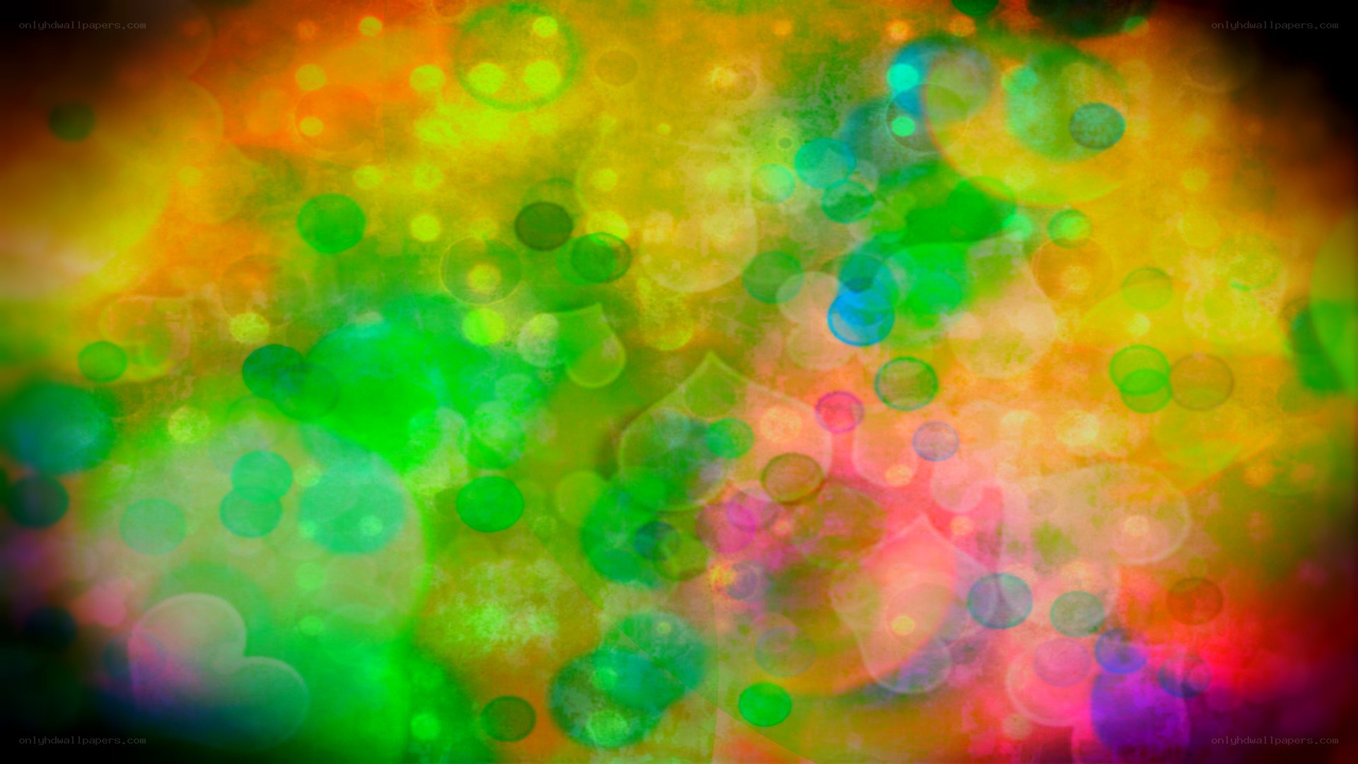colorful abstract bokeh background