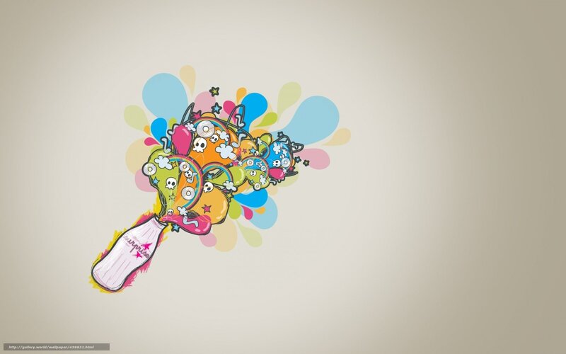 colorful abstract bouquet