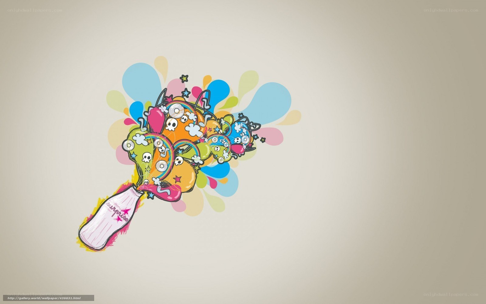 colorful abstract bouquet