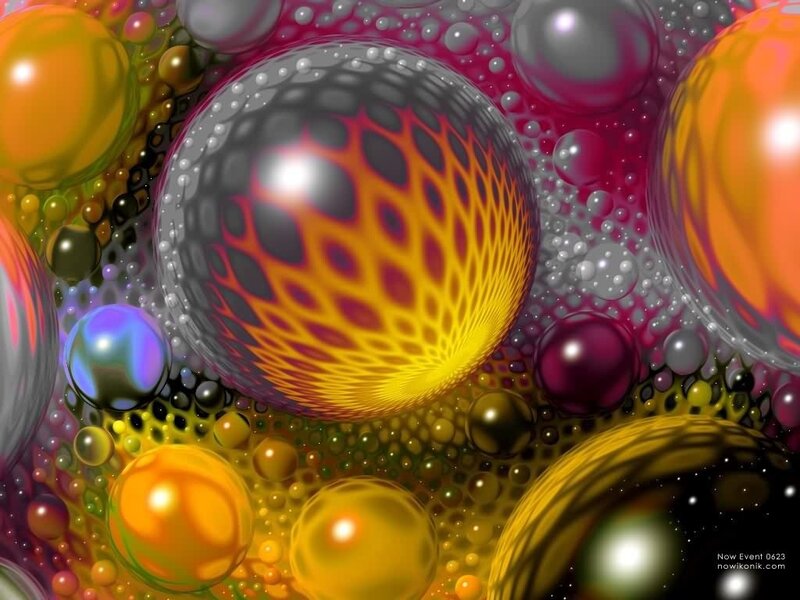 Colorful abstract bubbles