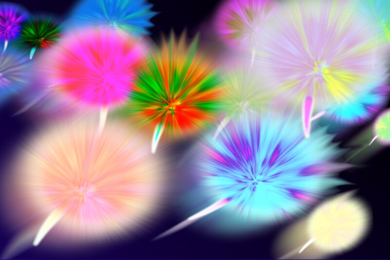 Colorful Abstract Bursts