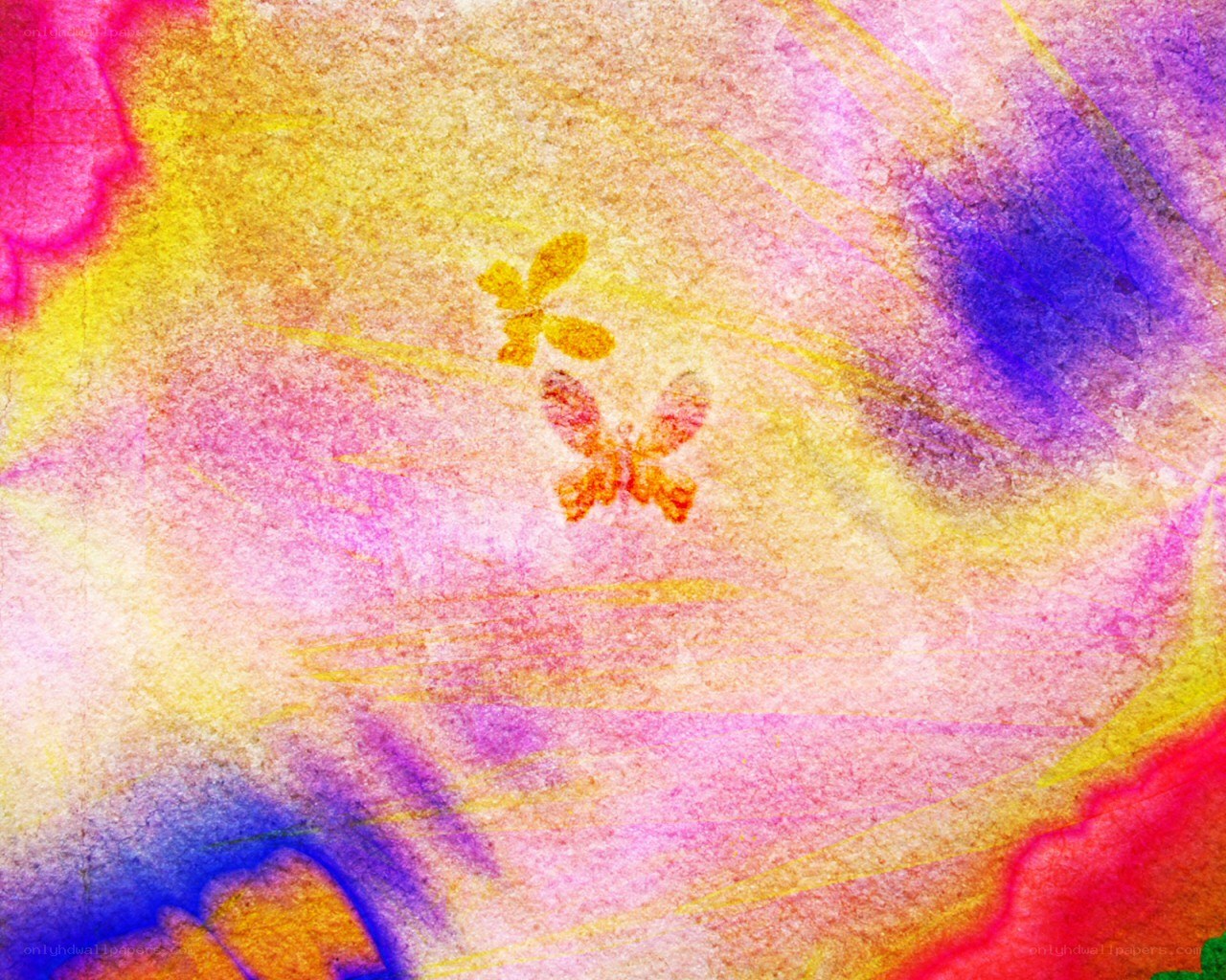 Colorful abstract butterfly art
