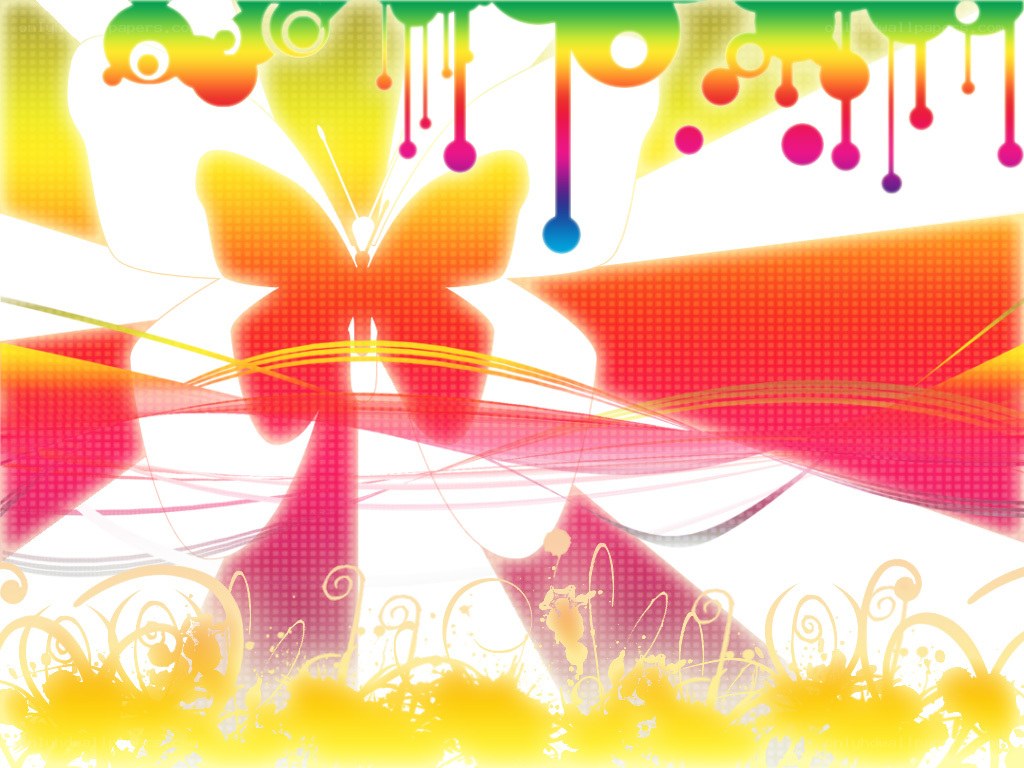 colorful abstract butterfly design