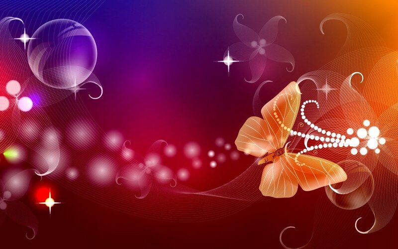 colorful abstract butterfly design