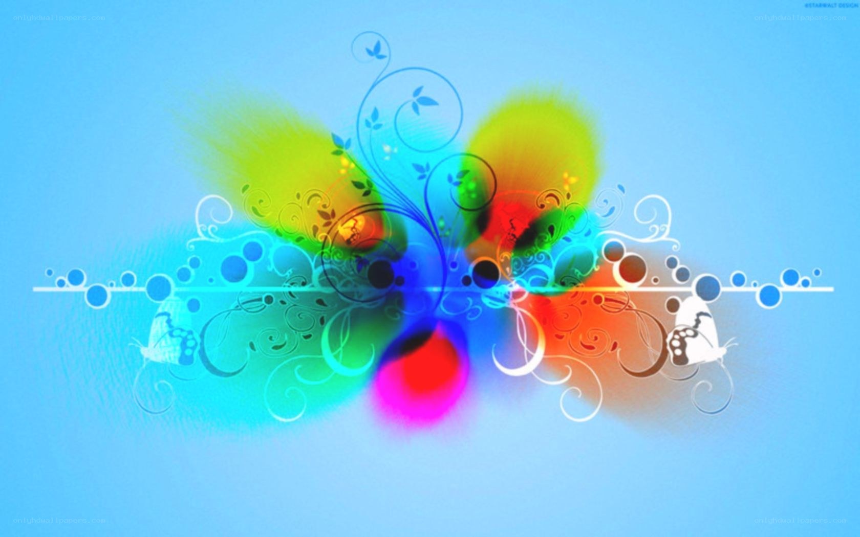 colorful abstract butterfly design