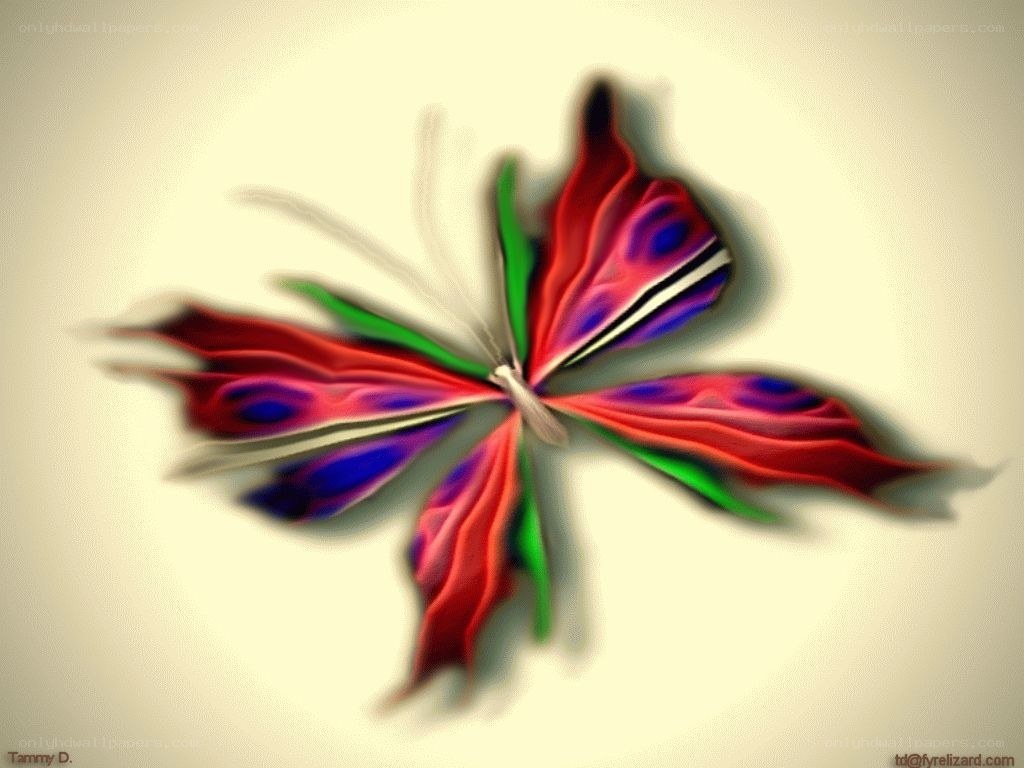 Colorful abstract butterfly