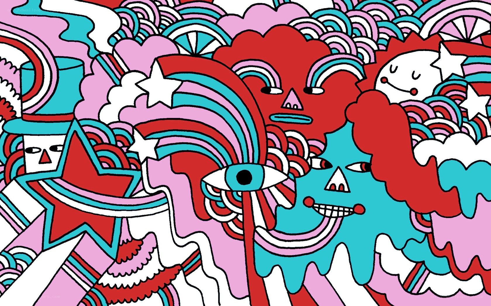 colorful abstract character illustration