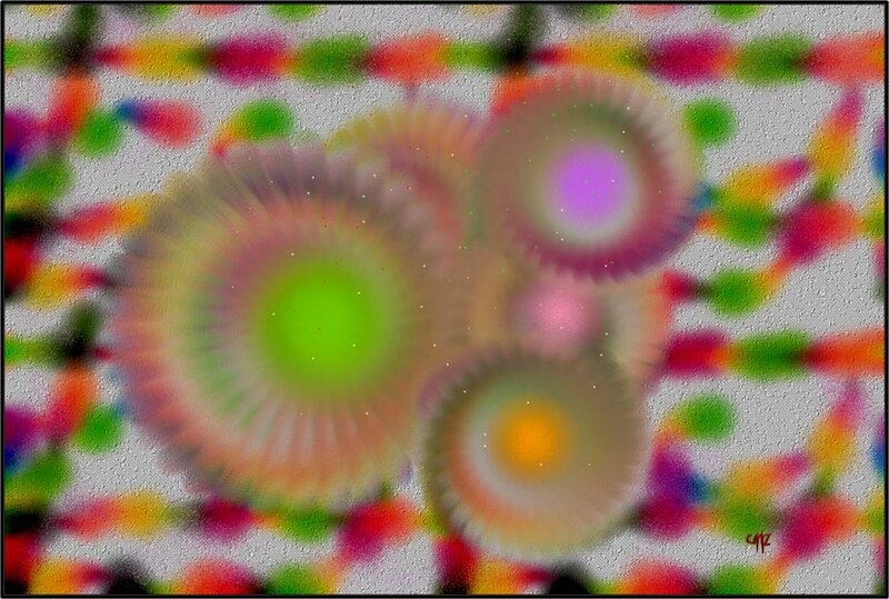 Colorful Abstract Circles — Green
