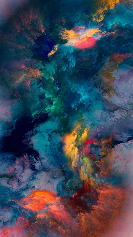 Colorful Abstract Clouds — Blue