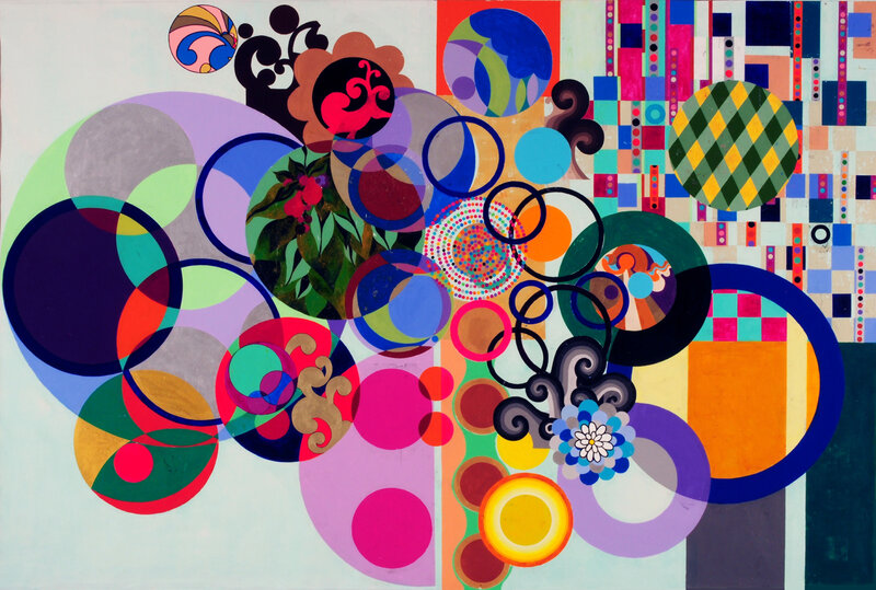 Colorful abstract composition