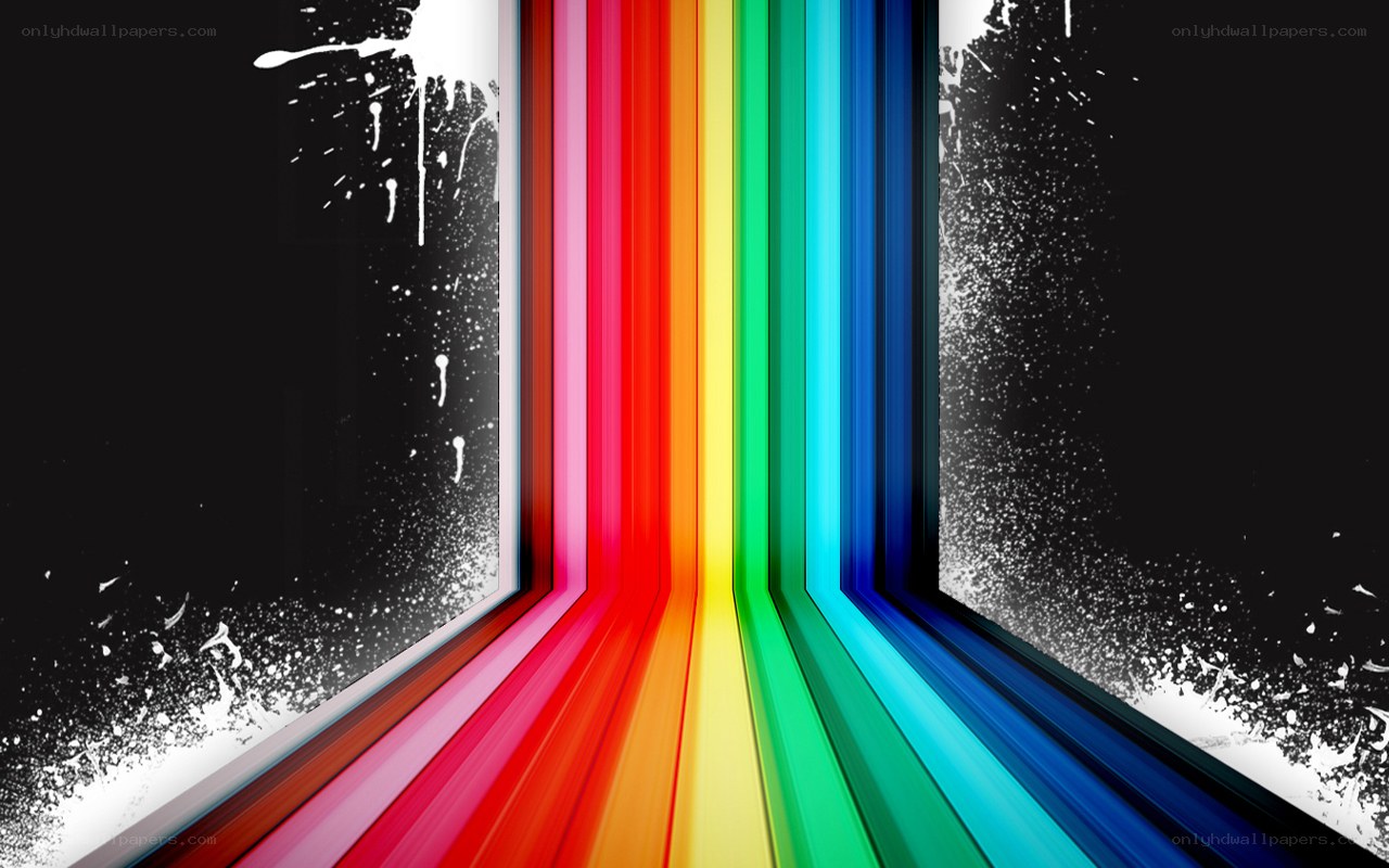 colorful abstract corridor