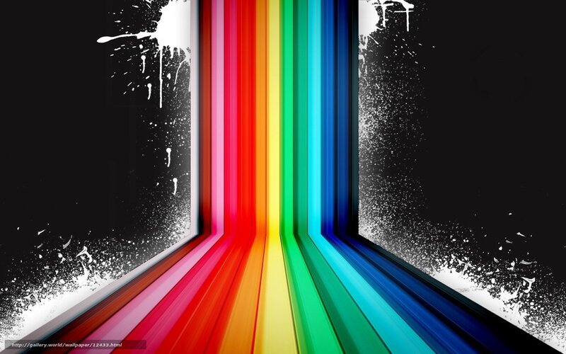 Colorful abstract corridor