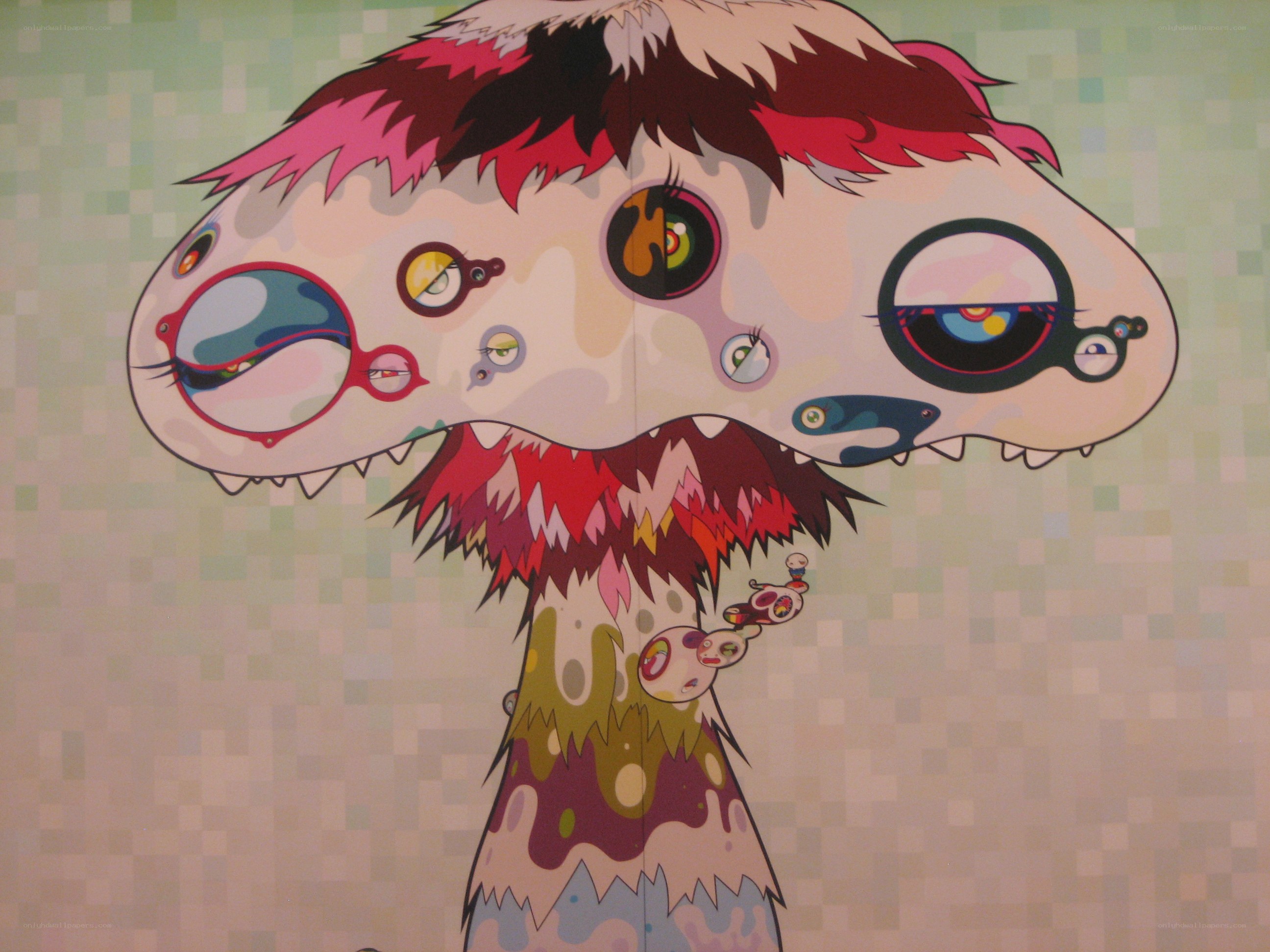 colorful abstract creature art