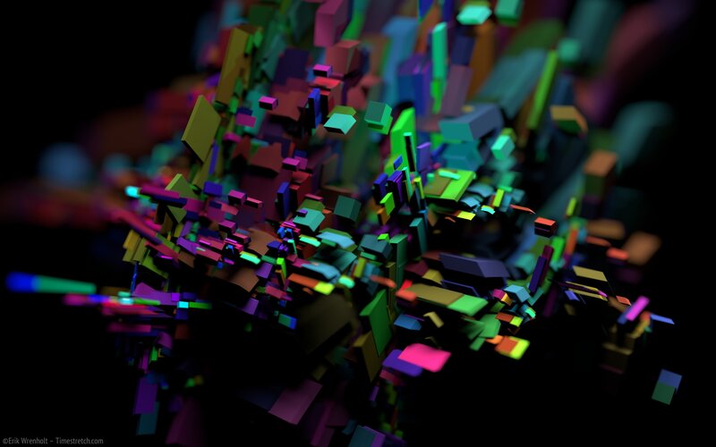Colorful abstract cubes