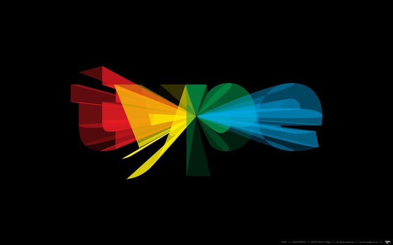 Colorful Abstract Design — Black, Dynamic, Text