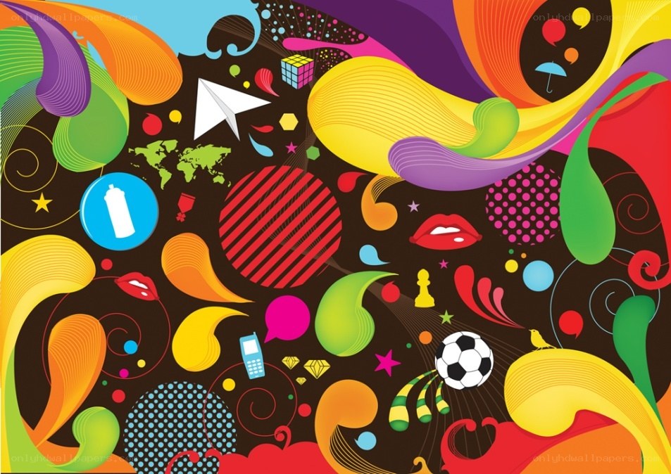 colorful abstract design collage