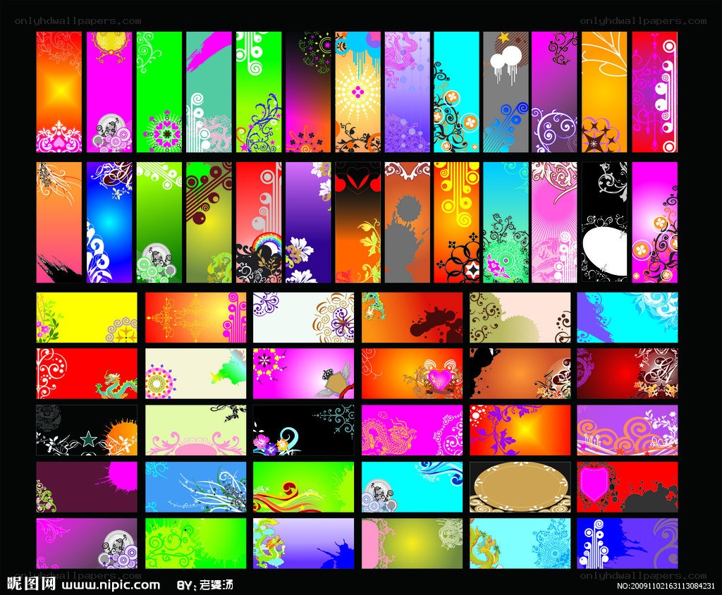 colorful abstract design collection