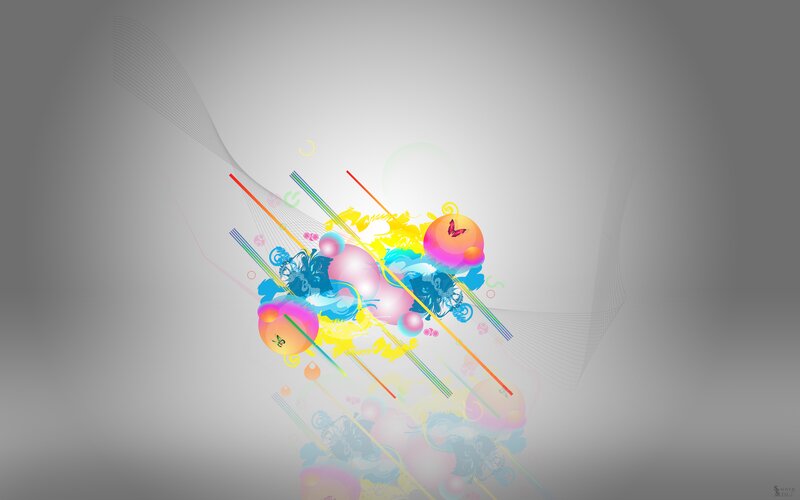 Colorful Abstract Design — Gray