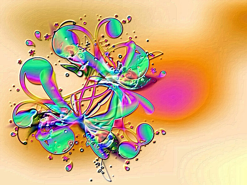 Colorful Abstract Design — Green
