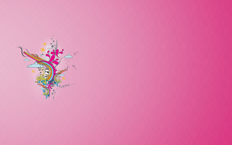 colorful abstract design on pink