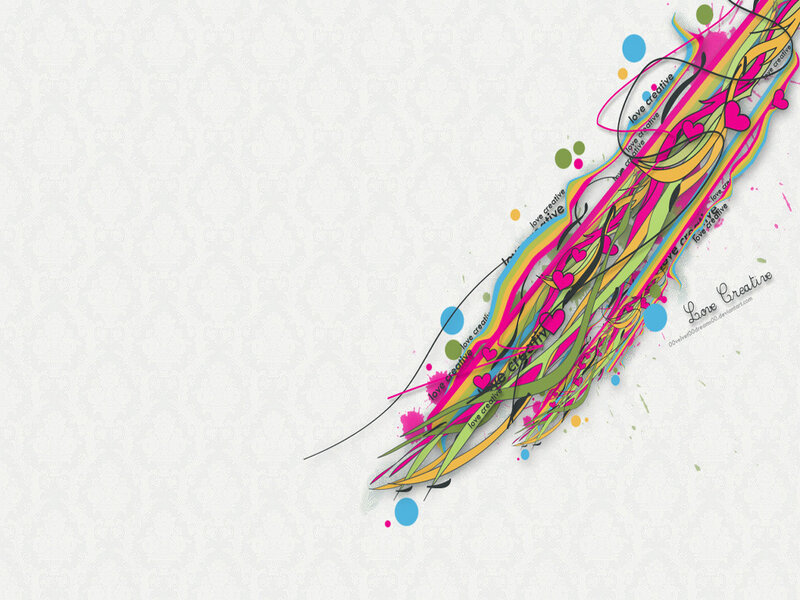 Colorful Abstract Design — Pink, Playful