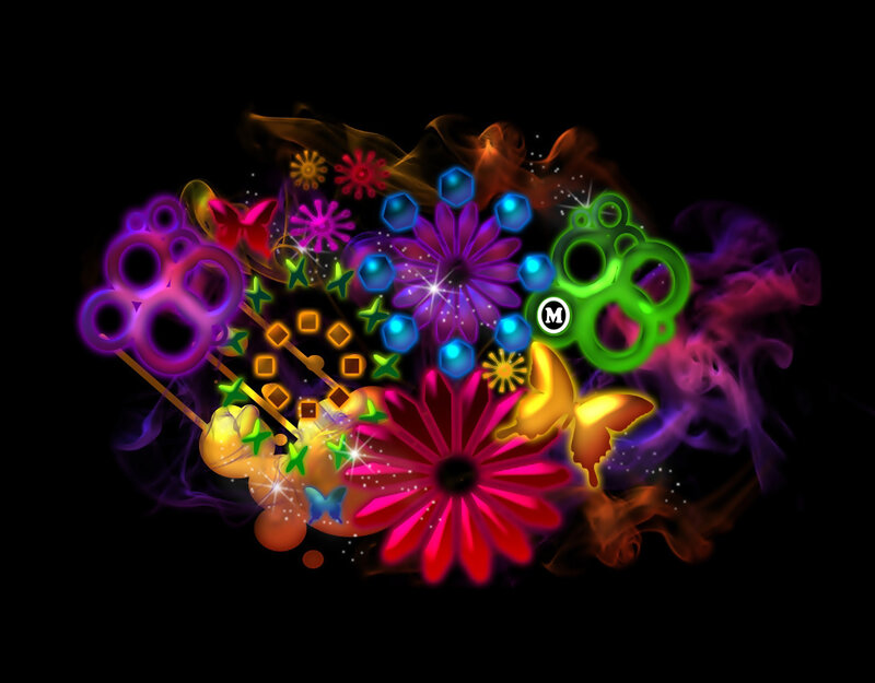 Colorful Abstract Design — Purple, Vibrant