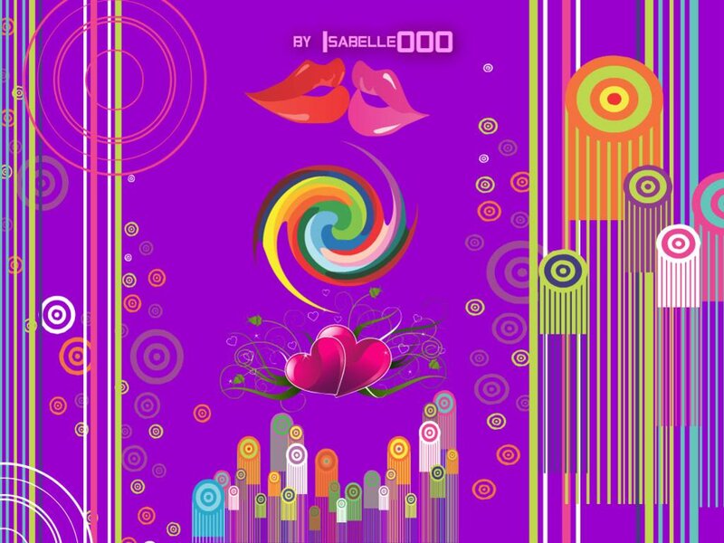 Colorful Abstract Design — Purple, Vibrant, Vector Art