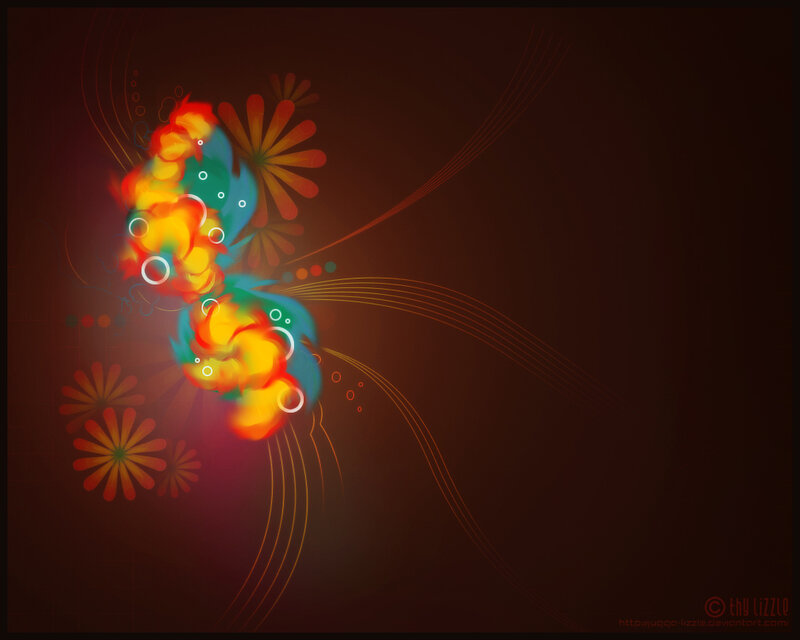Colorful Abstract Design — Red, Dynamic
