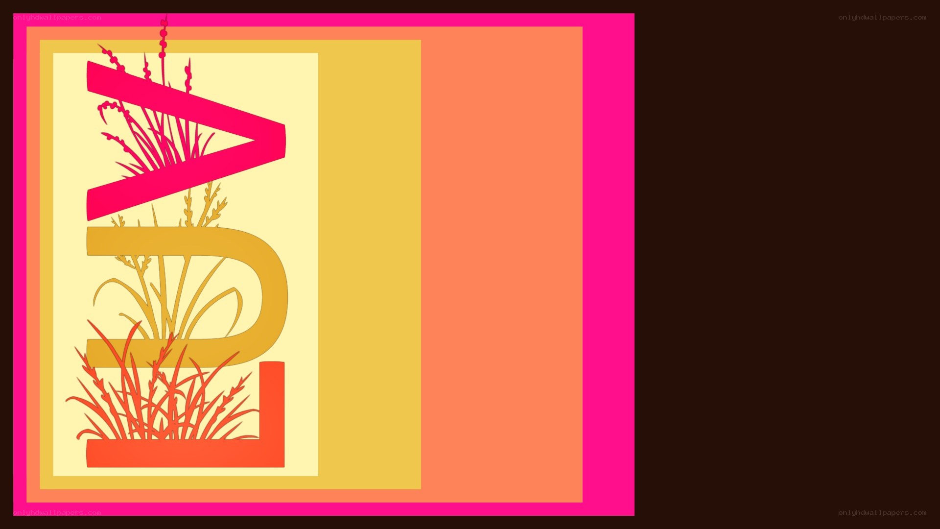 colorful abstract design with lettering