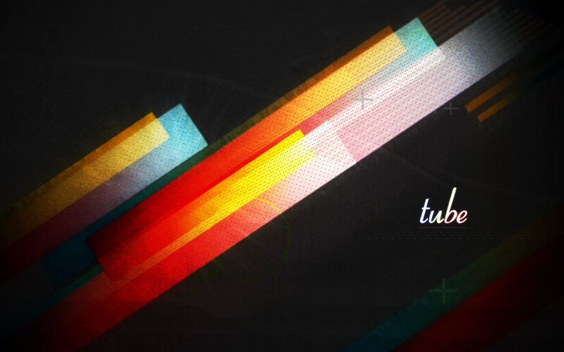 colorful abstract design with tube text