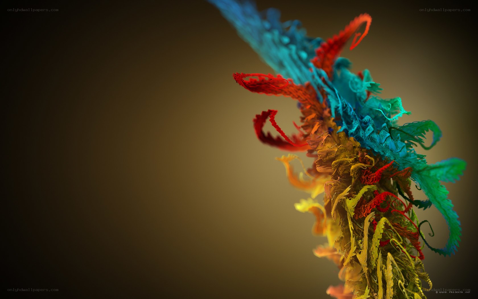 Colorful abstract digital art