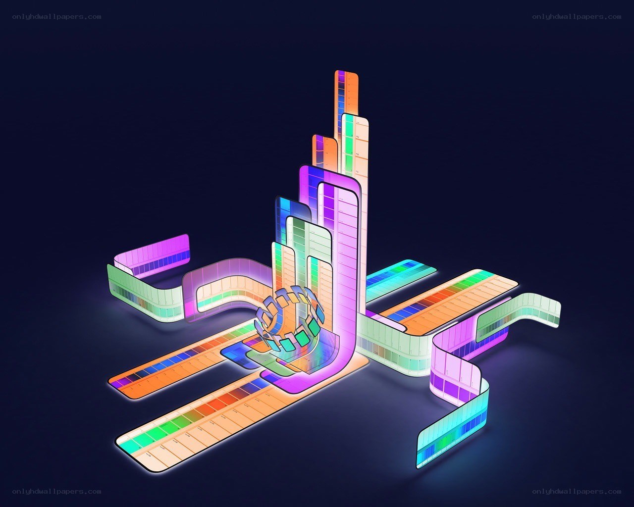 Colorful abstract digital art